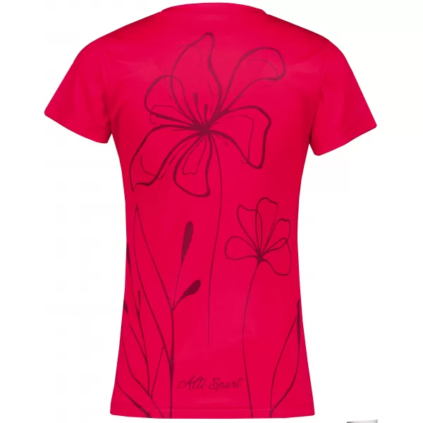  Frauenfunktional T -Shirt Premium ALTISPORT VOJ/ALW075TR01 LEUCHTEND ROT 