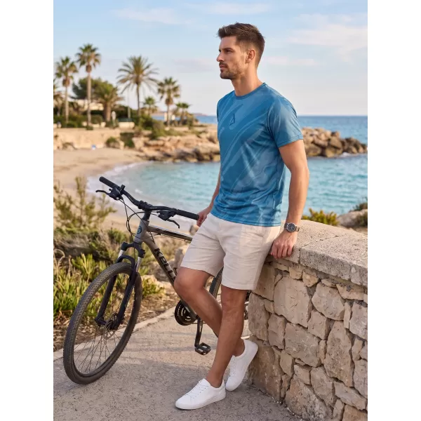  Männer funktionaler T -Shirt Premium ALTISPORT VOJ/ALM072TR01 MITTERNACHT BLAU 
