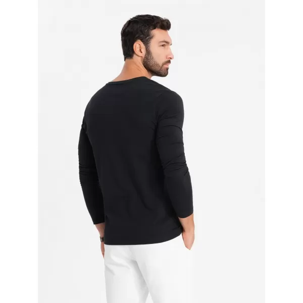  Hemd OMBRE OM-LSCL-0105 SCHWARZ 