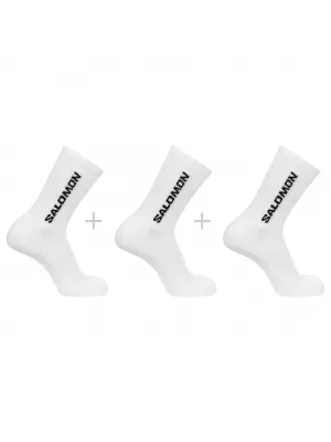 Socken SALOMON EVERYDAY CREW 3-PACK LC2086000 WEIß/WEIß/WEIß