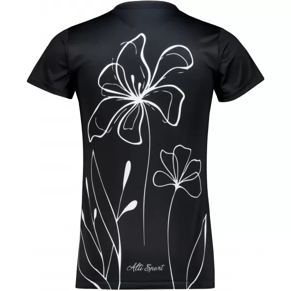  Frauenfunktional T -Shirt Premium ALTISPORT VOJ/ALW075TR01 SCHWARZ 
