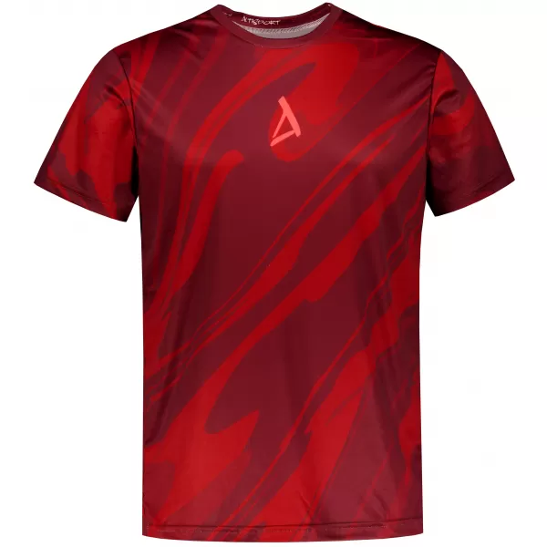  Männer funktionaler T -Shirt Premium ALTISPORT VOJ/ALM072TR01 WEINROT 