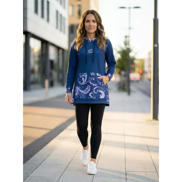  Funktionaler Sweatshirt -Prämie von Frauen ALTISPORT VOJ/ALW065MI03 DUNKELBLAU 