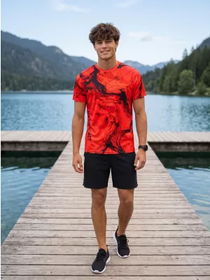 Männer funktionaler T -Shirt Premium ALTISPORT VOJ/ALM071TR01 ROT