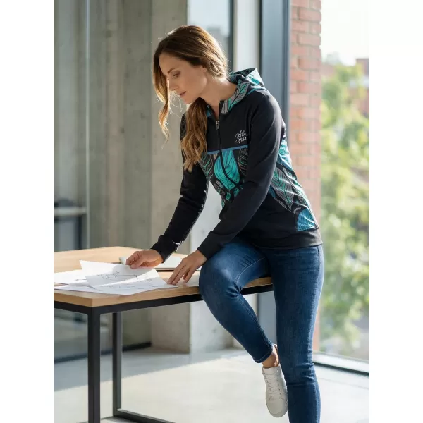  Frauen -Sweatshirt bei Reißverschlussprämie ALTISPORT VOJ/ALW061MI02 BLAU 