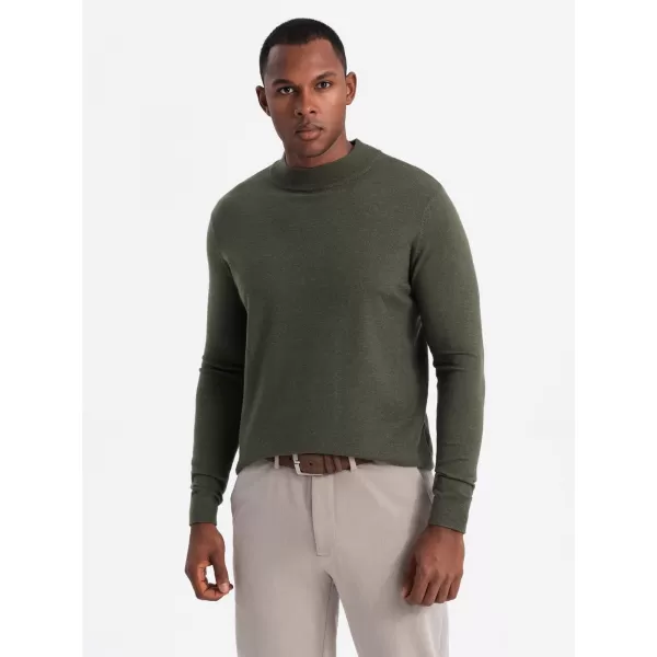  Herrenpullover OMBRE OM-SWTN-0125 DUNKLE OLIVE 