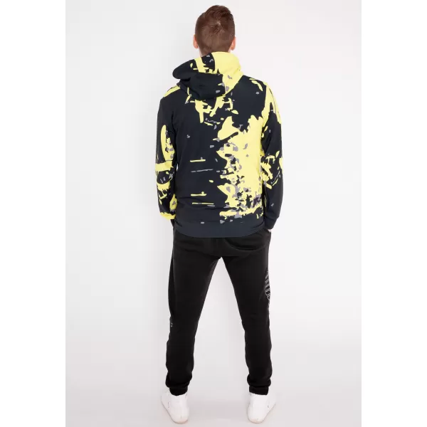  Herren -Sweatshirt auf Reißverschlussprämie ALTISPORT VOJ/ALM057MI02 FLUO GELB 
