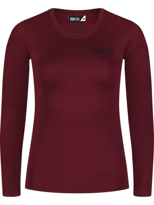 Weibliches funktionelles Hemd NORDBLANC SUCCESS NBSLF8030 BURGUND