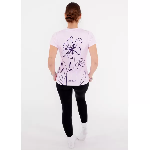  Frauenfunktional T -Shirt Premium ALTISPORT VOJ/ALW075TR01 BABY PINK 