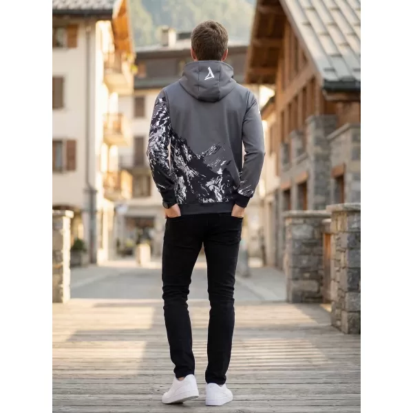  Herren -Sweatshirt auf Reißverschlussprämie ALTISPORT VOJ/ALM059MI02 GRAU 