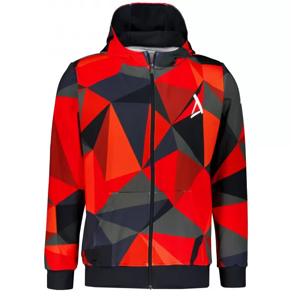  Herren -Sweatshirt auf Reißverschlussprämie ALTISPORT VOJ/ALM007MI02 ROT 