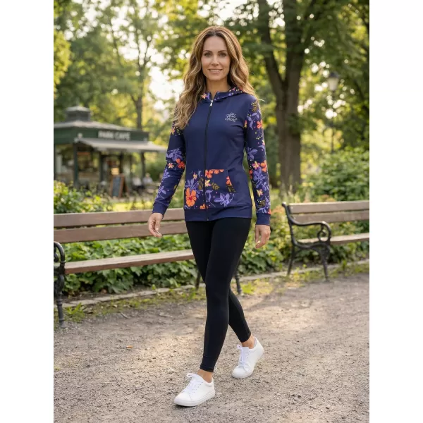  Frauen -Sweatshirt bei Reißverschlussprämie ALTISPORT VOJ/ALW063MI02 DUNKELVIOLETT 