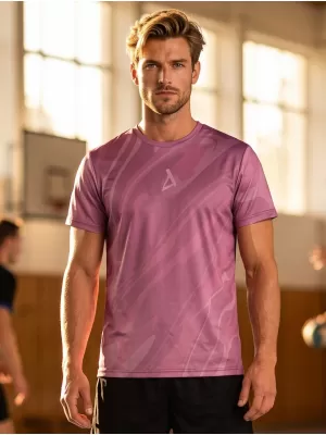 Männer funktionaler T -Shirt Premium ALTISPORT VOJ/ALM072TR01 LILA