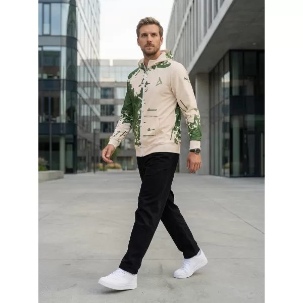  Herren -Sweatshirt auf Reißverschlussprämie ALTISPORT VOJ/ALM057MI02 GRÜN 