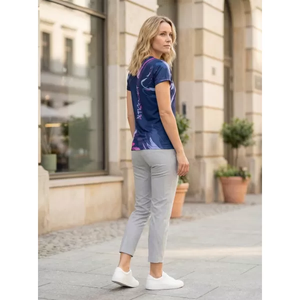  Frauenfunktional T -Shirt Premium ALTISPORT VOJ/ALW074TR01 BLAU-VIOLETT 