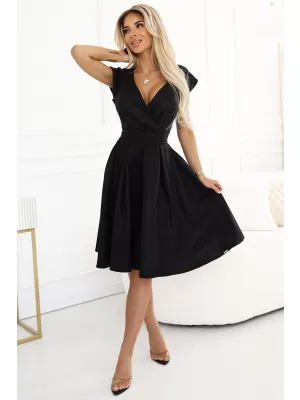 Kleid NUMOCO SCARLETT 348-10 SCHWARZ MIT GLITZER