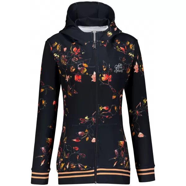  Frauen -Sweatshirt bei Reißverschlussprämie ALTISPORT VOJ/ALW024MI02 SCHWARZ 