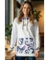 Funktionaler Sweatshirt -Prämie von Frauen ALTISPORT VOJ/ALW065MI03 WEIß/LILA