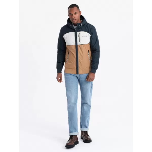  Jacke OMBRE C447 WEIß/DUNKELBLAU/BRAUN 