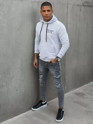 Herren -Sweatshirt DSTREET BX5462 HELLGRAU