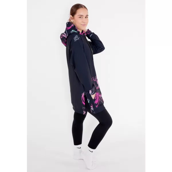  Funktionaler Sweatshirt -Prämie von Frauen ALTISPORT VOJ/ALW065MI03 SCHWARZ -PINK 
