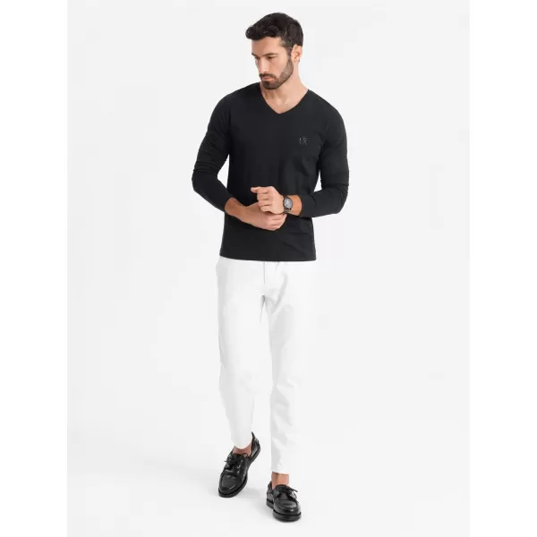  Hemd OMBRE OM-LSCL-0105 SCHWARZ 