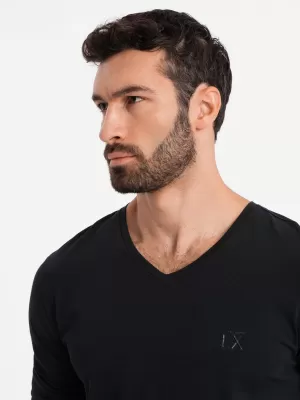 Hemd OMBRE OM-LSCL-0105 SCHWARZ