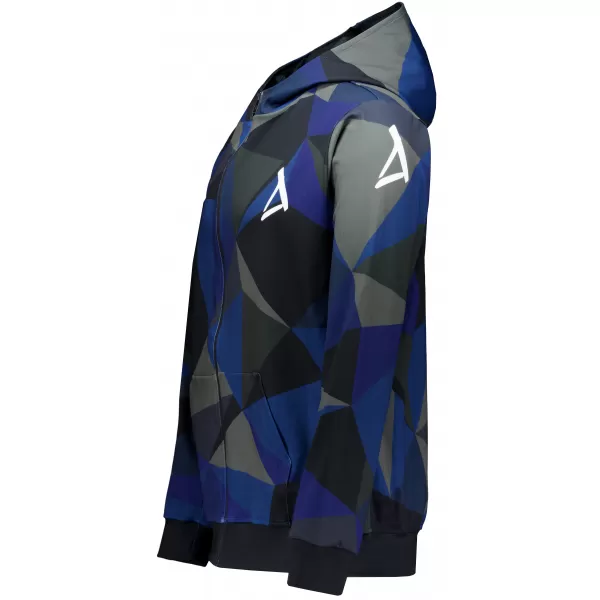  Herren -Sweatshirt auf Reißverschlussprämie ALTISPORT VOJ/ALM007MI02 DUNKELBLAU 