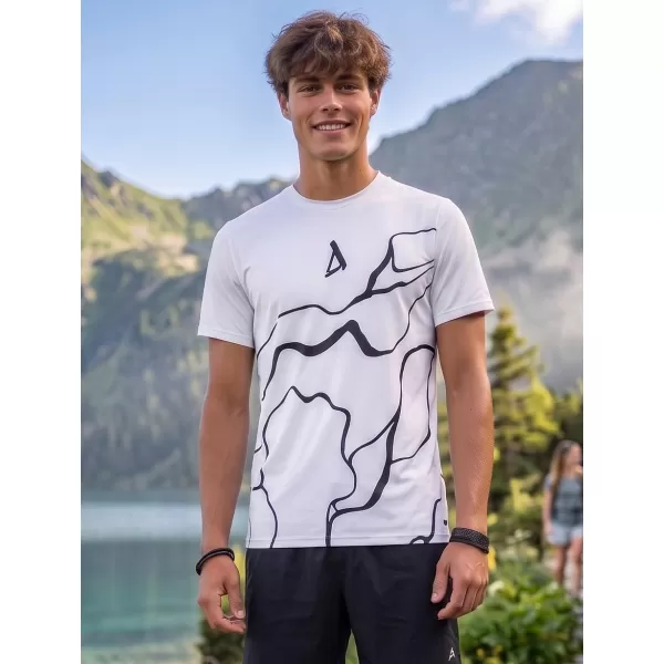  Männer funktionaler T -Shirt Premium ALTISPORT VOJ/ALM073TR01 WEIß 