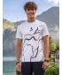Männer funktionaler T -Shirt Premium ALTISPORT VOJ/ALM073TR01 WEIß