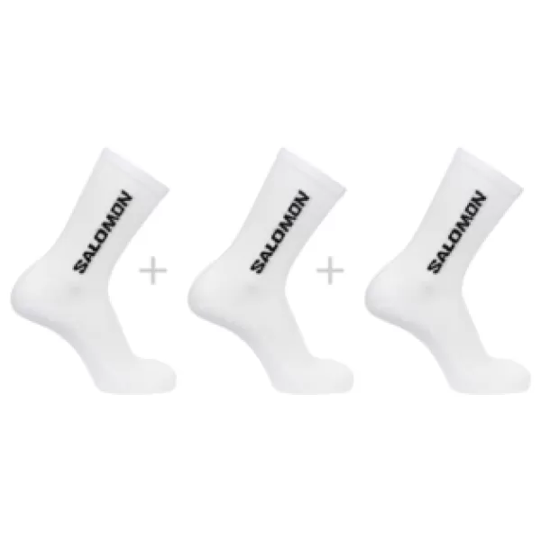  Socken SALOMON EVERYDAY CREW 3-PACK LC2086000 WEIß/WEIß/WEIß 