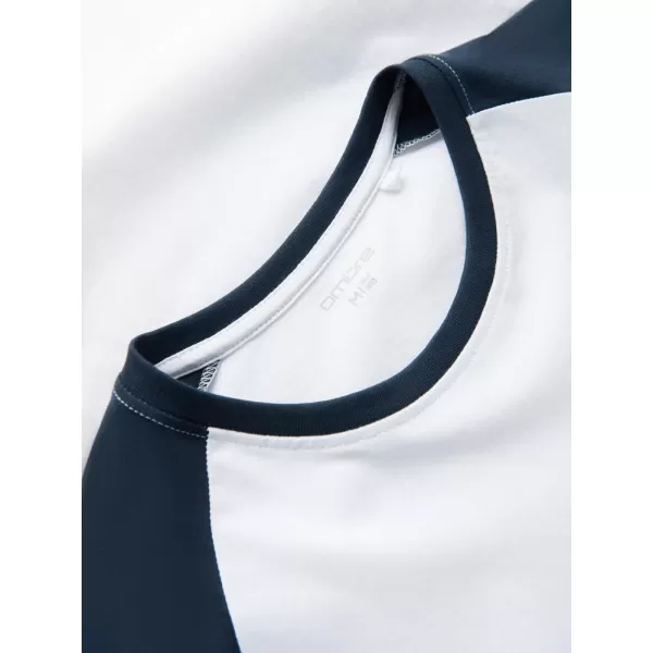  Hemd OMBRE OM-LSCL-0105 WEIß UND MARINE 