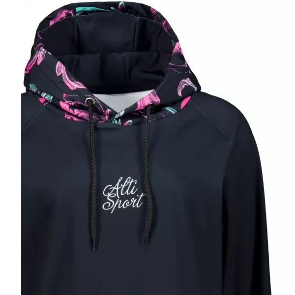  Funktionaler Sweatshirt -Prämie von Frauen ALTISPORT VOJ/ALW065MI03 SCHWARZ -PINK 