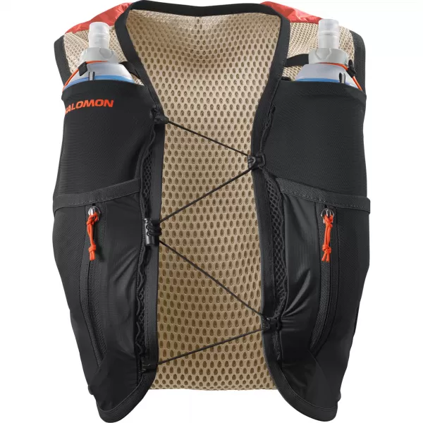  Damenrucksack SALOMON ACTIVE SKIN 12 WOMEN SET LC2663200 EMERGLOW/SCHWARZ 