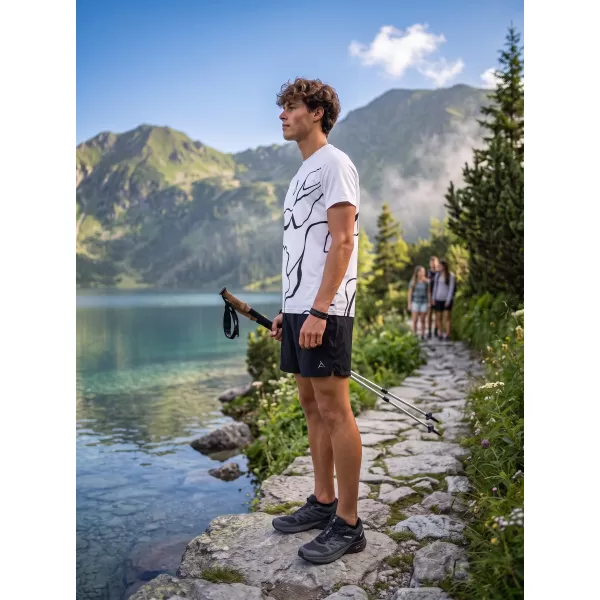  Männer funktionaler T -Shirt Premium ALTISPORT VOJ/ALM073TR01 WEIß 