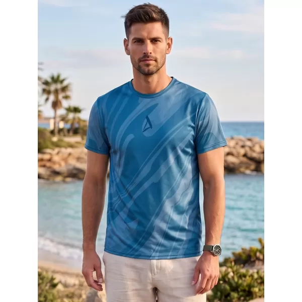  Männer funktionaler T -Shirt Premium ALTISPORT VOJ/ALM072TR01 MITTERNACHT BLAU 