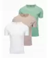 Hemd OMBRE OM-TSBS-0232 GRAUGRÜN/WEIß/BEIGE