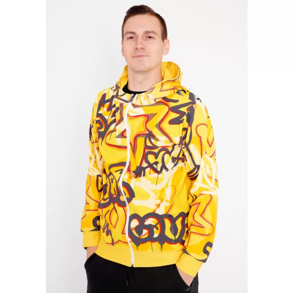 Herren -Sweatshirt auf Reißverschlussprämie ALTISPORT VOJ/ALM054MI02 BERNSTEIN 