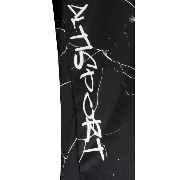  Männer funktionaler T -Shirt Premium ALTISPORT VOJ/ALM071TR01 SCHWARZ UND WEIß 