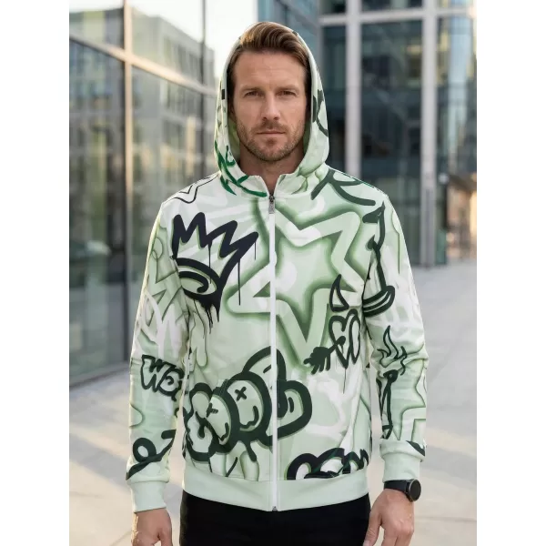  Herren -Sweatshirt auf Reißverschlussprämie ALTISPORT VOJ/ALM054MI02 GRÜN 