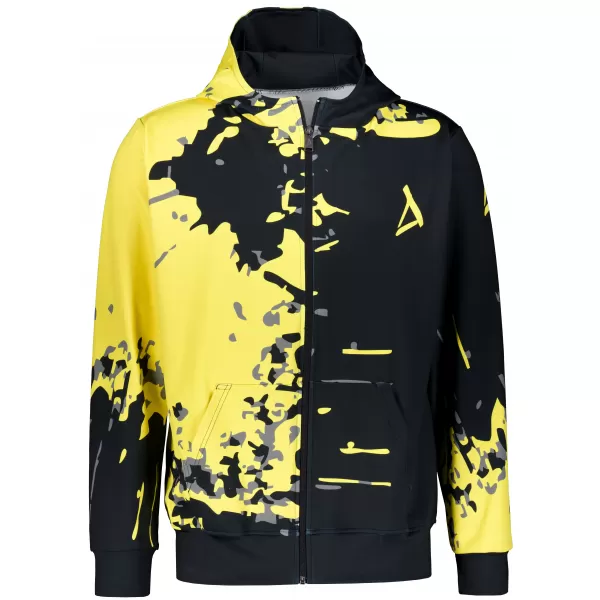  Herren -Sweatshirt auf Reißverschlussprämie ALTISPORT VOJ/ALM057MI02 FLUO GELB 