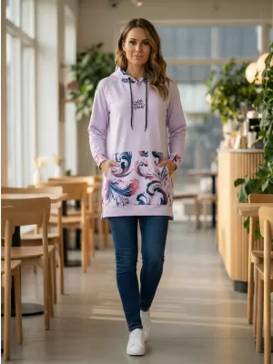 Funktionaler Sweatshirt -Prämie von Frauen ALTISPORT VOJ/ALW065MI03 LILA