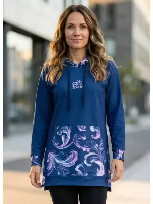 Funktionaler Sweatshirt -Prämie von Frauen ALTISPORT VOJ/ALW065MI03 DUNKELBLAU