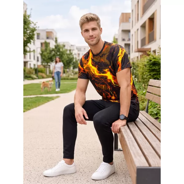  Männer funktionaler T -Shirt Premium ALTISPORT VOJ/ALM071TR01 SCHWARZ -AUSGELB 