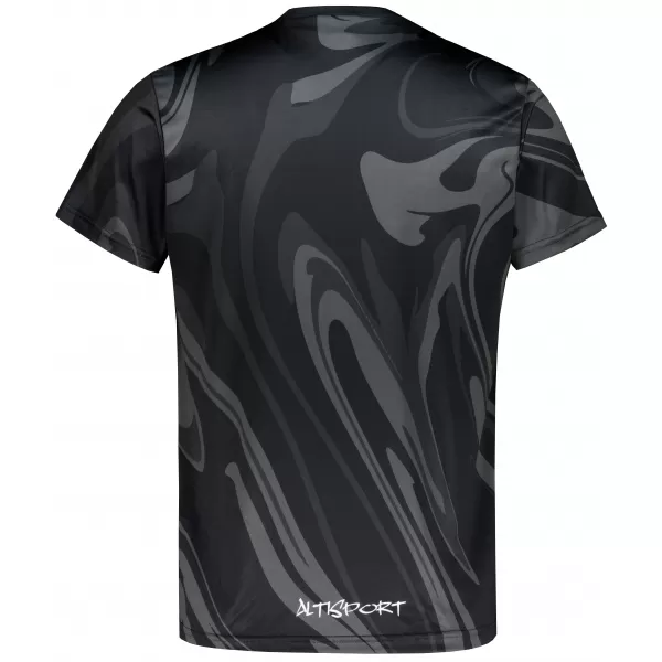  Männer funktionaler T -Shirt Premium ALTISPORT VOJ/ALM072TR01 SCHWARZ 