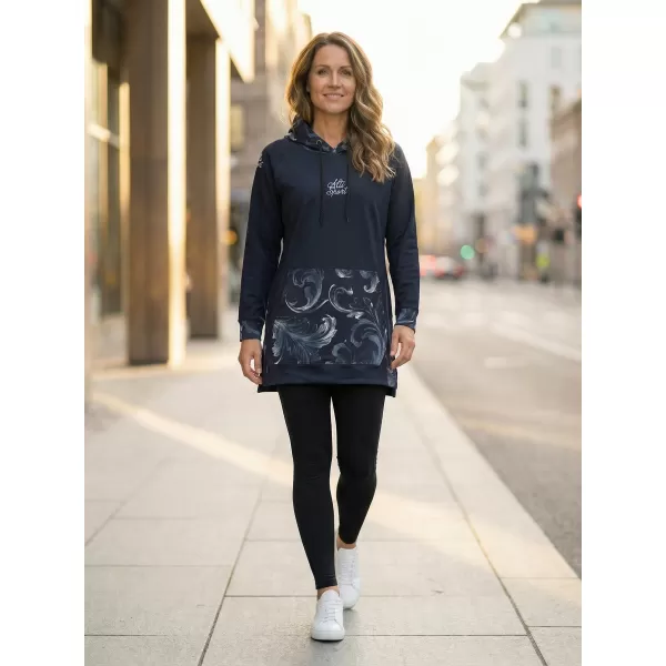  Funktionaler Sweatshirt -Prämie von Frauen ALTISPORT VOJ/ALW065MI03 SCHWARZ -GRAY 
