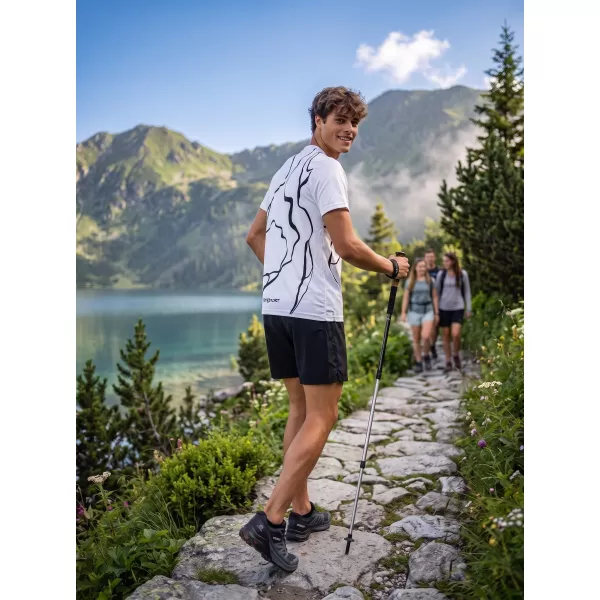  Männer funktionaler T -Shirt Premium ALTISPORT VOJ/ALM073TR01 WEIß 