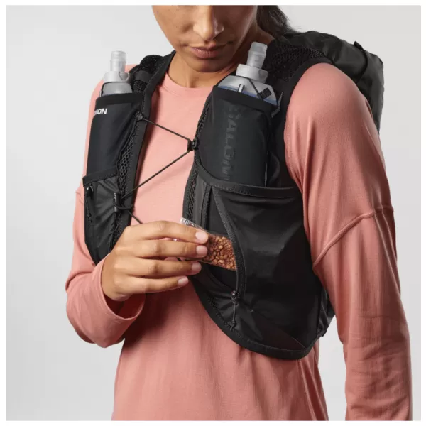  Damenrucksack SALOMON ACTIVE SKIN 12 WOMEN SET LC2178600 SCHWARZ/METALL 