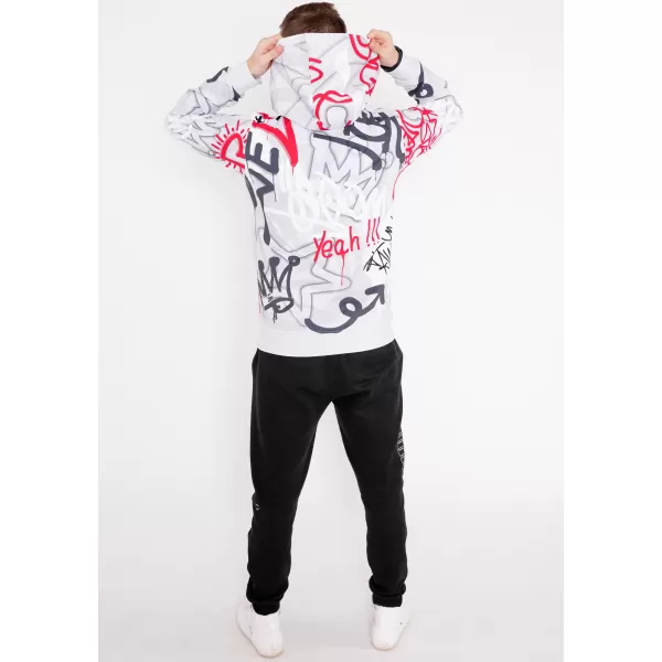  Herren -Sweatshirt auf Reißverschlussprämie ALTISPORT VOJ/ALM054MI02 GRAU -RED 
