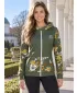 Frauen -Sweatshirt bei Reißverschlussprämie ALTISPORT VOJ/ALW063MI02 KHAKI